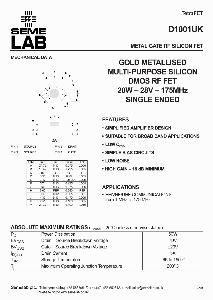 D1001UK_302973.PDF Datasheet