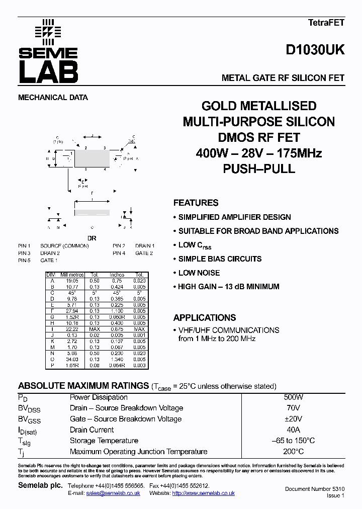 D1030UK_358577.PDF Datasheet