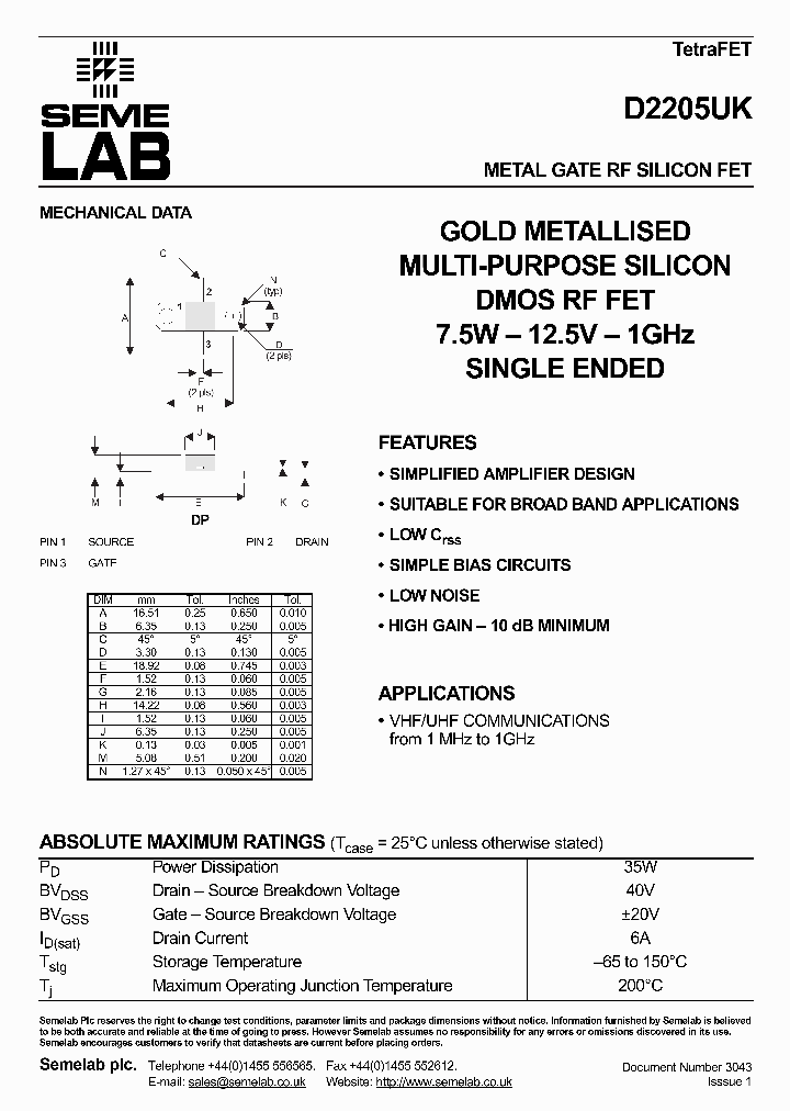 D2205UK_359179.PDF Datasheet
