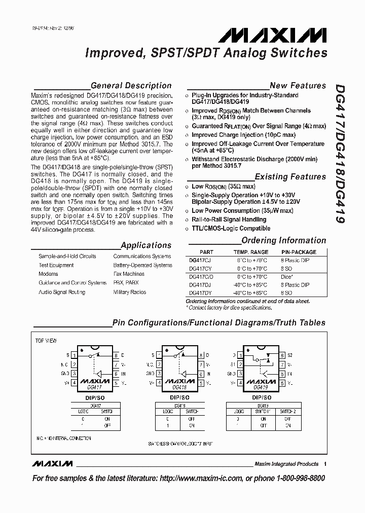 DG419_122952.PDF Datasheet