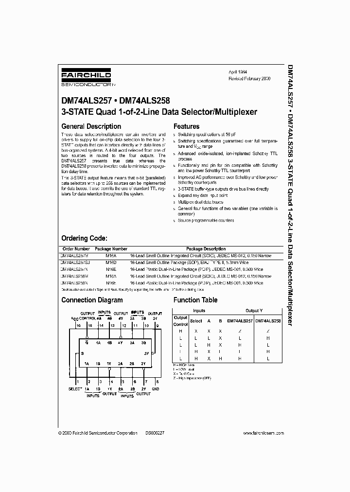 DM74ALS257_353866.PDF Datasheet