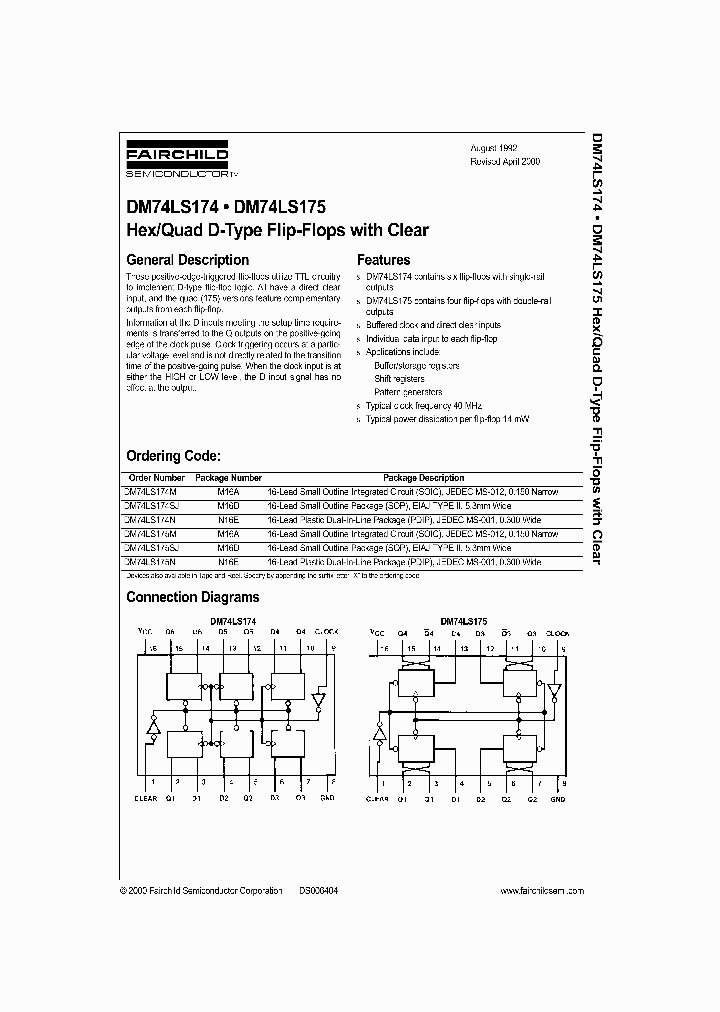DM74LS175_364235.PDF Datasheet