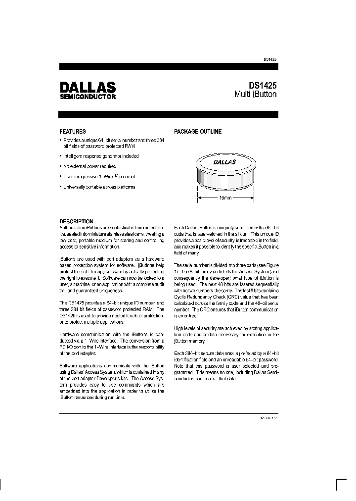 DS1425_380592.PDF Datasheet