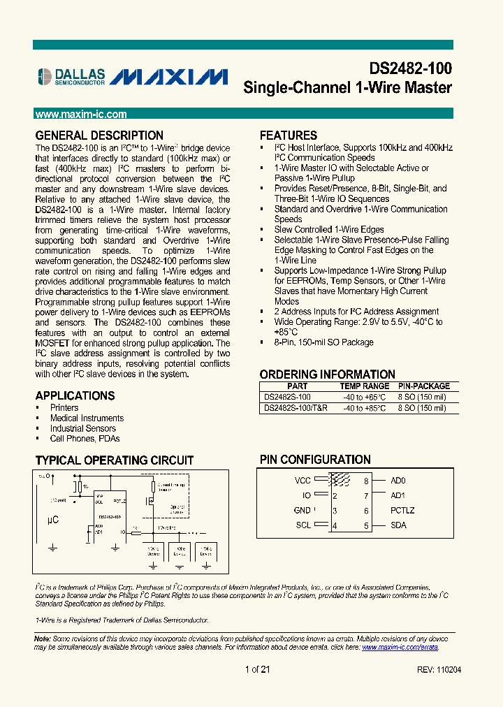 DS2482S-100_306886.PDF Datasheet