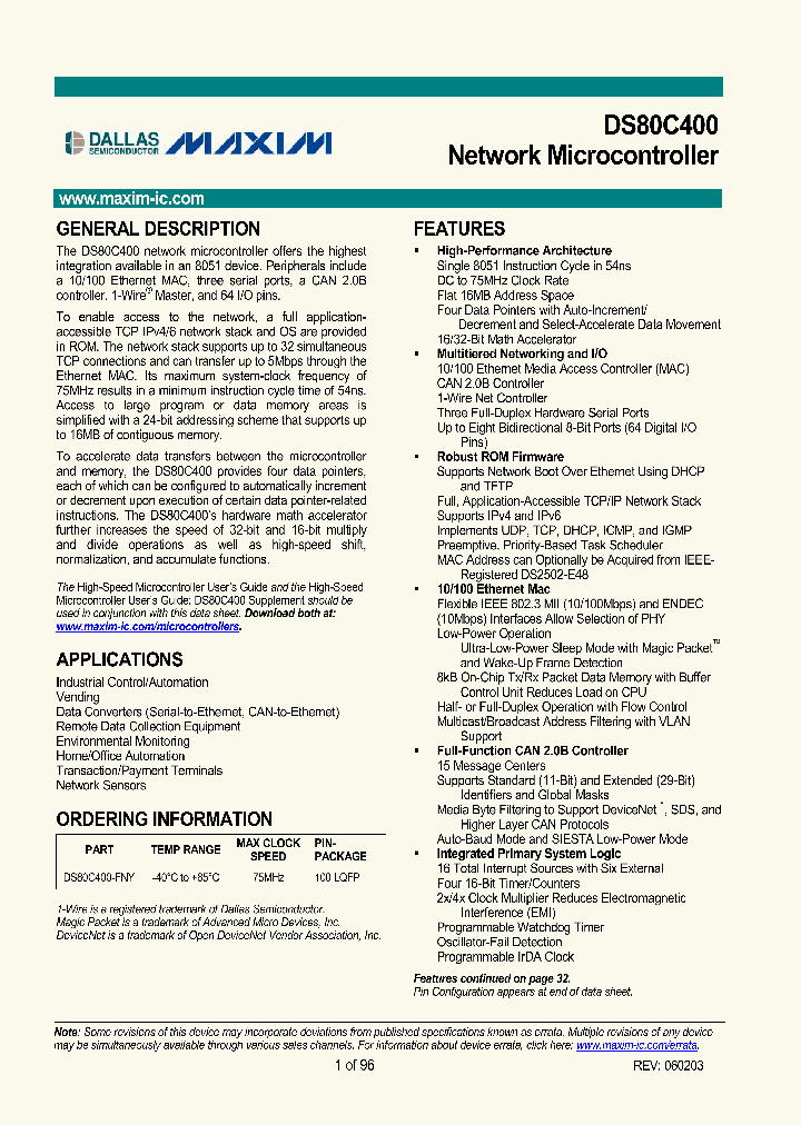DS80C400_378338.PDF Datasheet