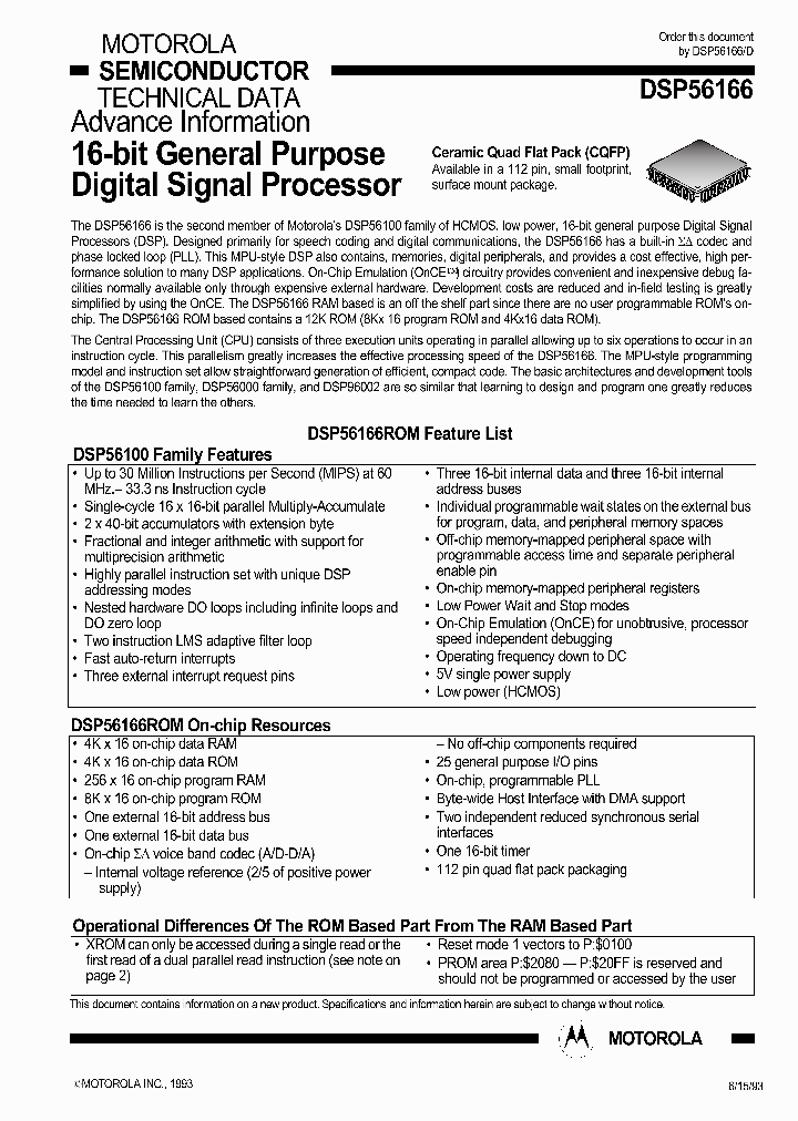 DSP56166_381198.PDF Datasheet