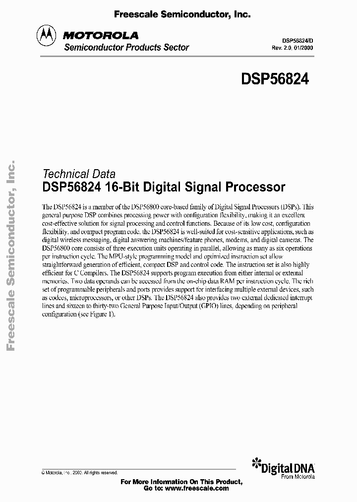 DSP56824DS_385146.PDF Datasheet
