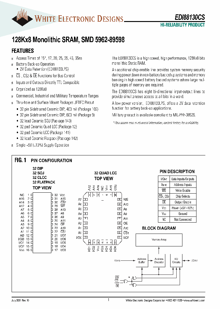EDI88130LPSNC_352664.PDF Datasheet