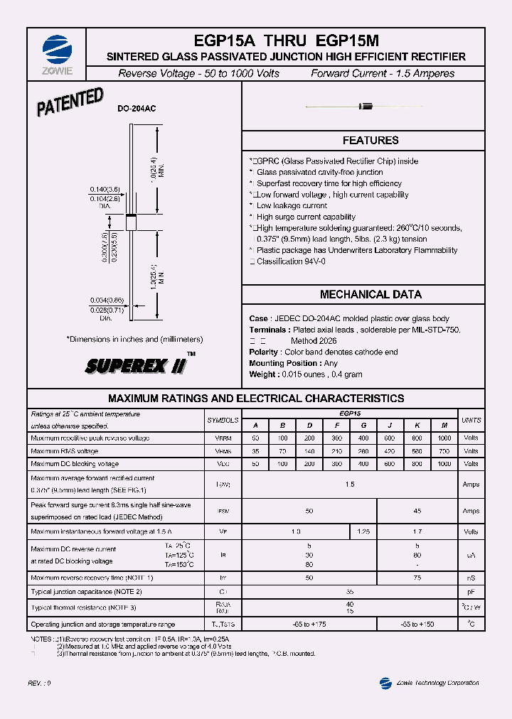 EGP15M_349439.PDF Datasheet