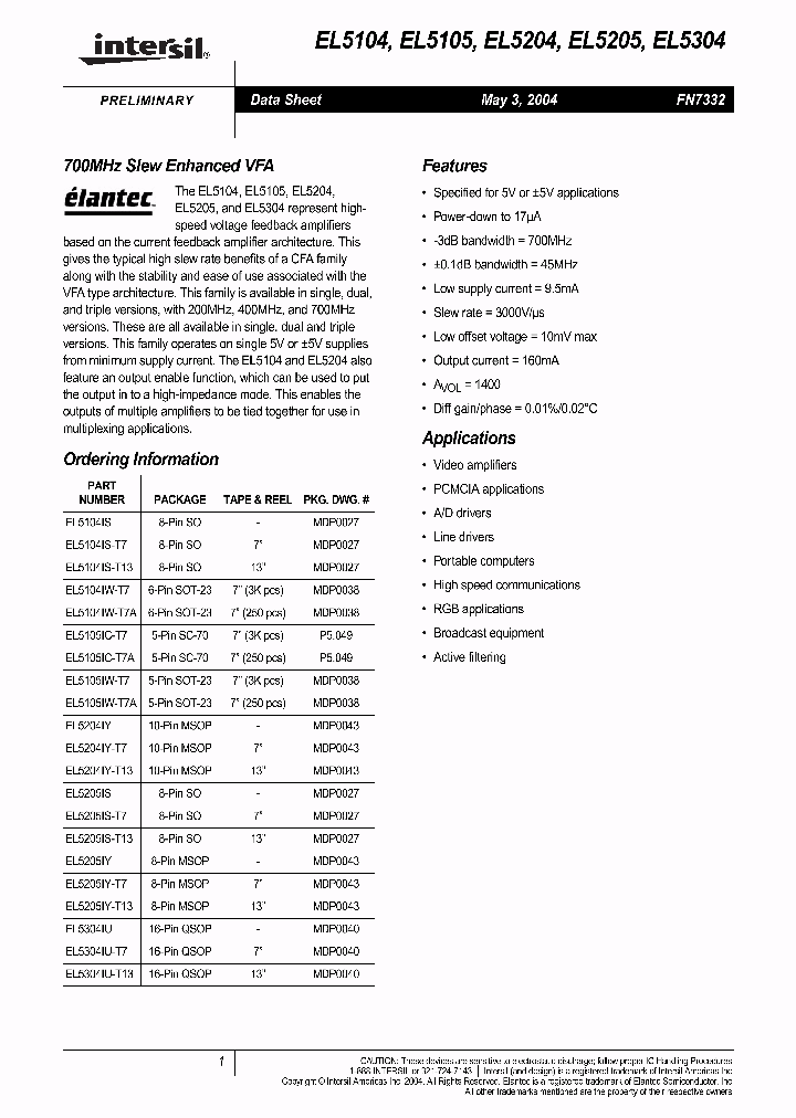 EL5304_165376.PDF Datasheet