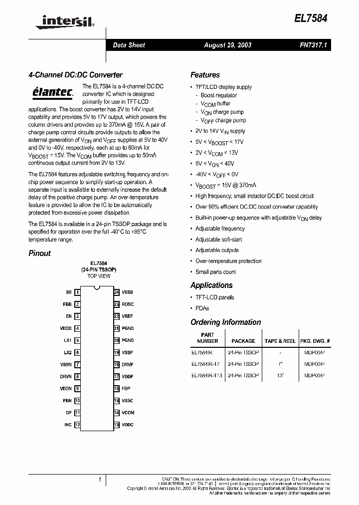 EL7584NBSP_348756.PDF Datasheet