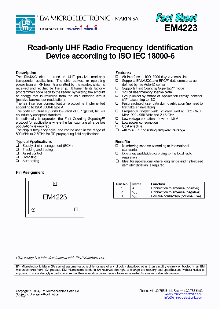 EM4223_355484.PDF Datasheet
