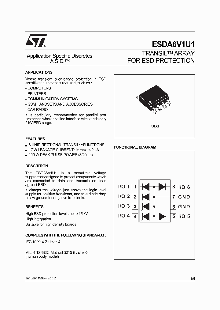 ESDA6V1U1_24184.PDF Datasheet
