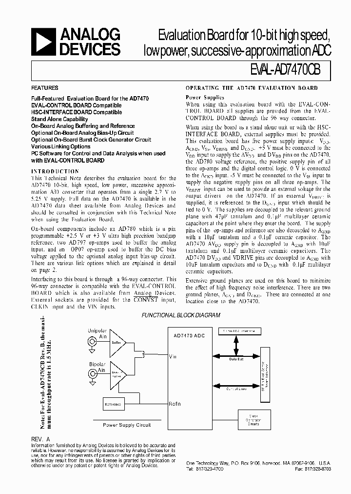 EVAL-AD7470CB_334931.PDF Datasheet