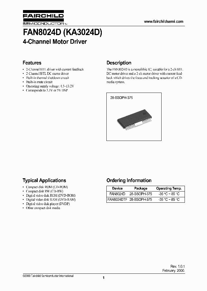 FAN8024D_196995.PDF Datasheet