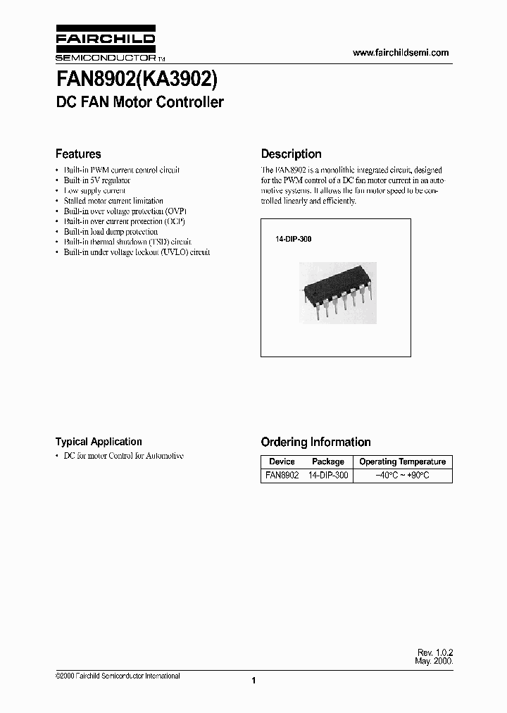 FAN8902_330571.PDF Datasheet