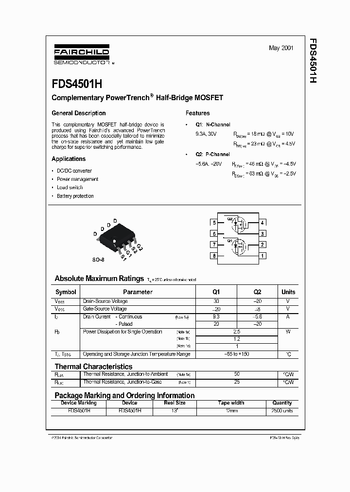 FDS4501H_307525.PDF Datasheet