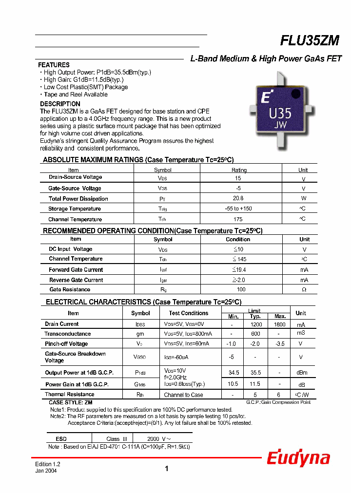 FLU35ZMNBSP_363606.PDF Datasheet