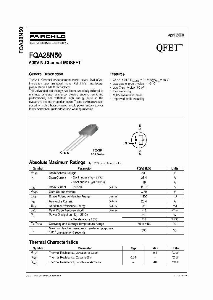 FQA28N50_386134.PDF Datasheet