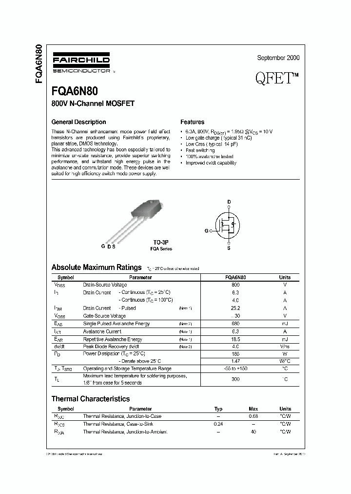 FQA6N80_335764.PDF Datasheet