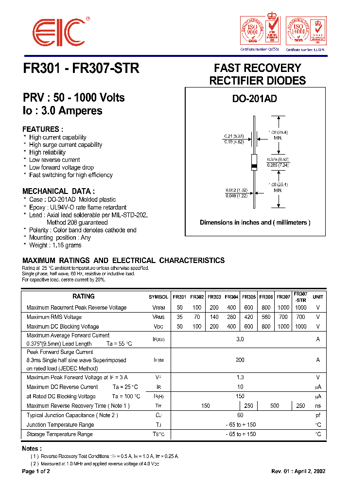 FR307_327204.PDF Datasheet