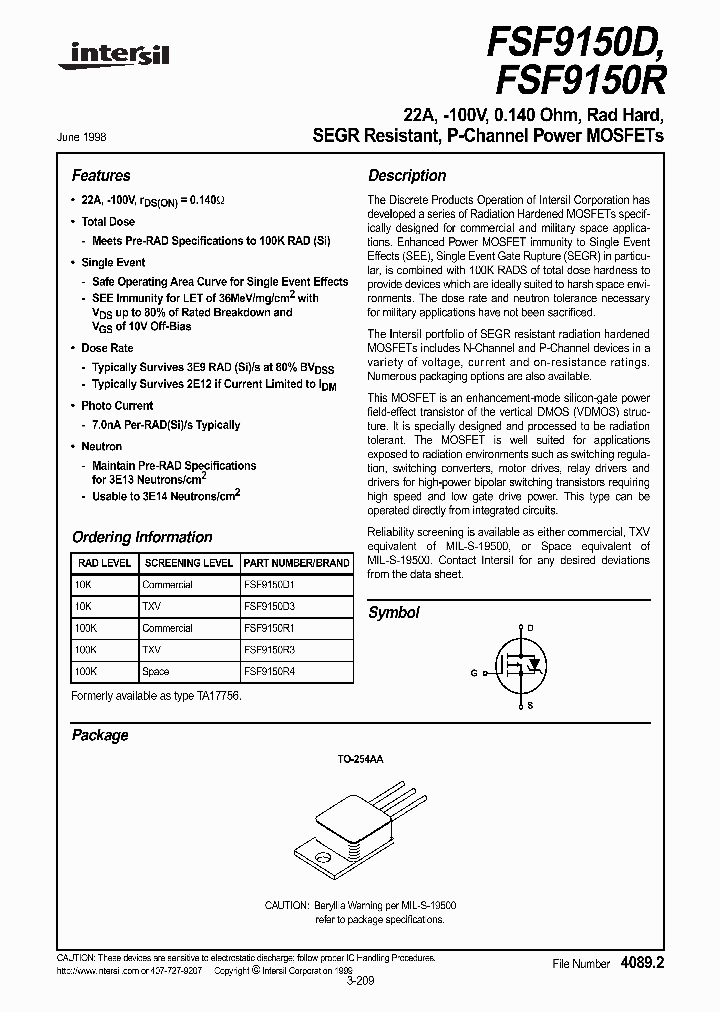 FSF9150R_340851.PDF Datasheet