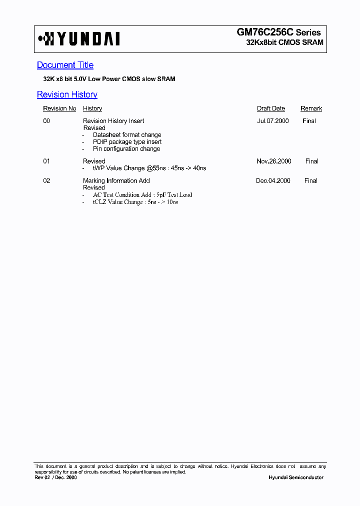 GM76C256C_309607.PDF Datasheet