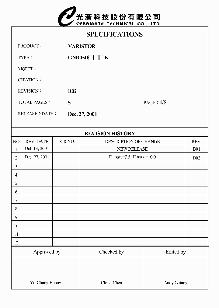 GNR05D820K_383596.PDF Datasheet