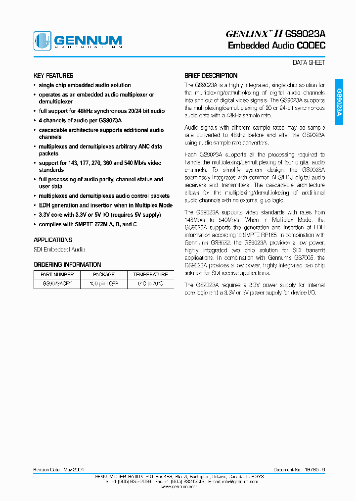 GS9023A_326683.PDF Datasheet