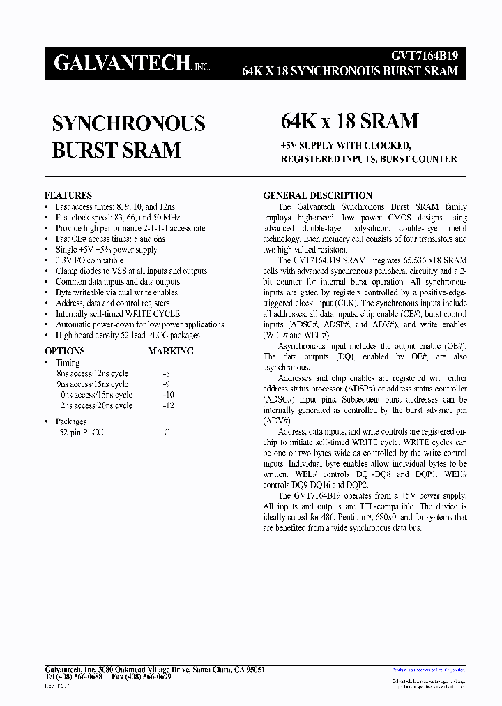 GVT7164B19_308683.PDF Datasheet