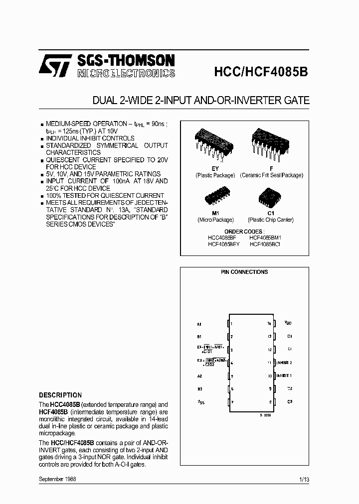 HCF4085B_130831.PDF Datasheet