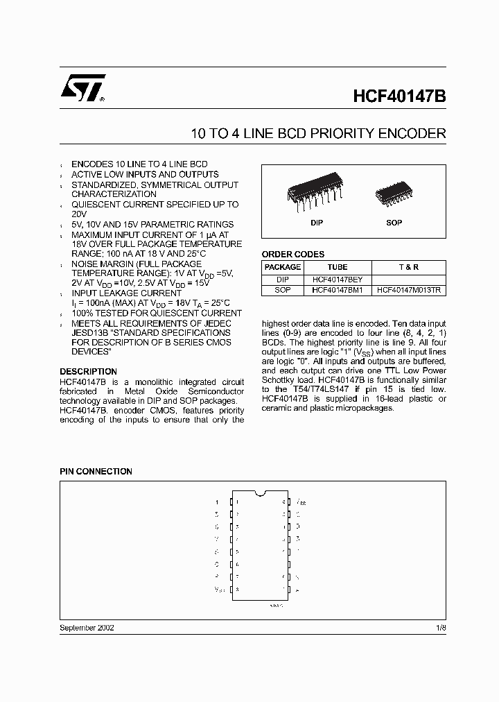 HCF40147_307814.PDF Datasheet