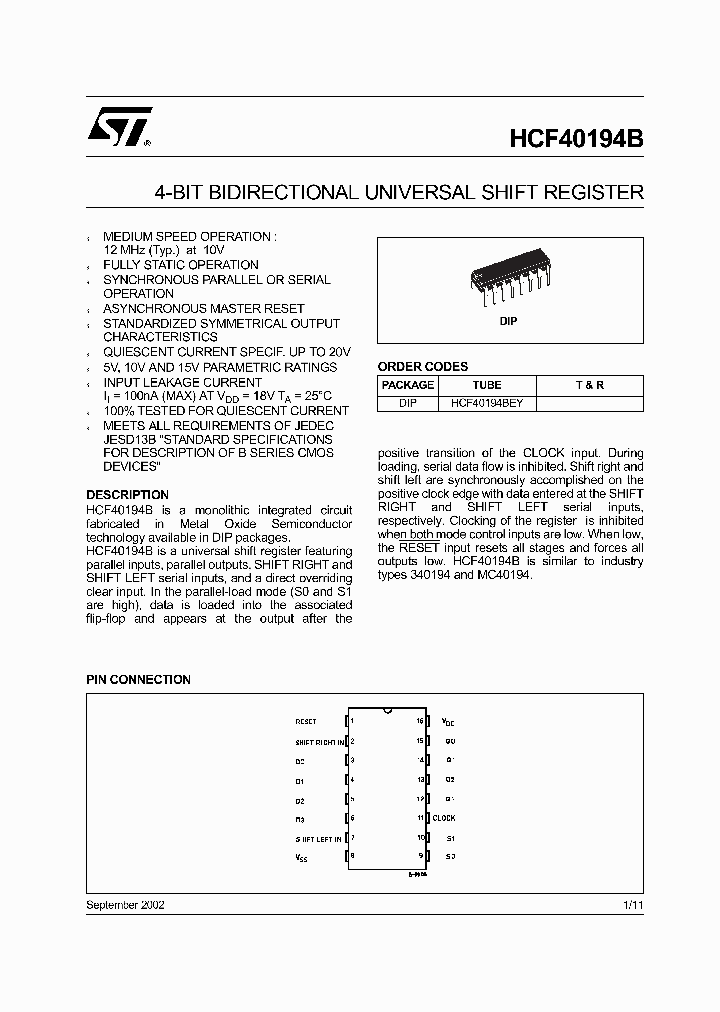 HCF40194_311661.PDF Datasheet