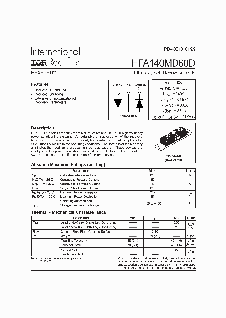 HFA140MD60D_327712.PDF Datasheet