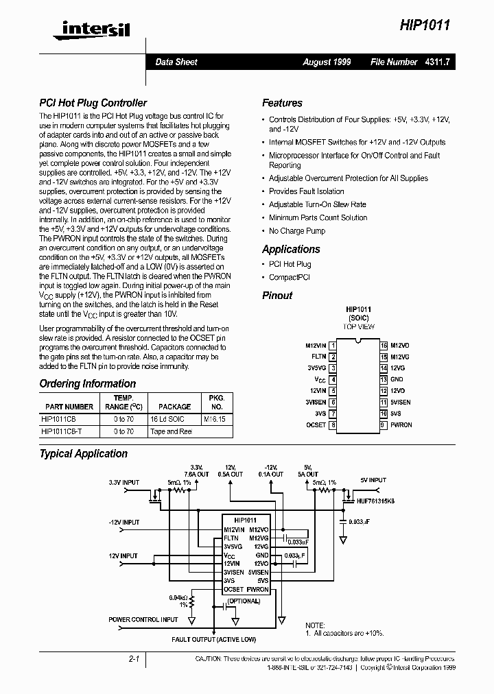 HIP1011_114745.PDF Datasheet