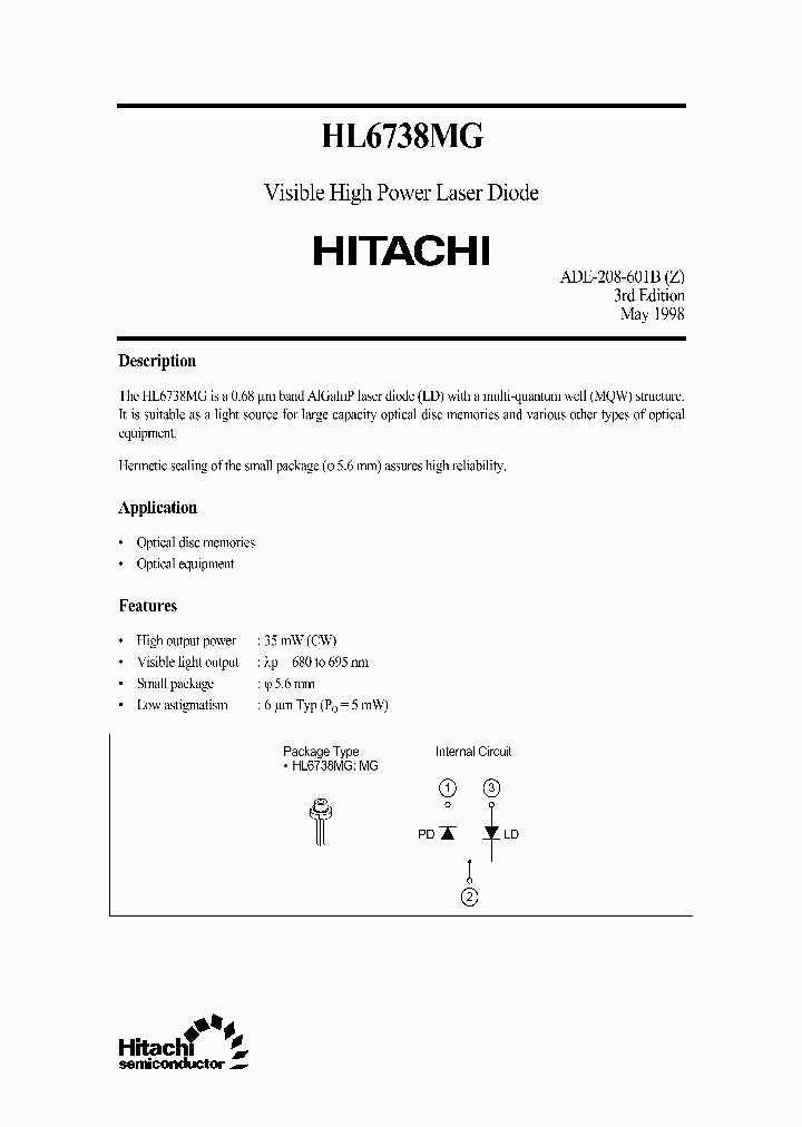 HL6738MG_354774.PDF Datasheet