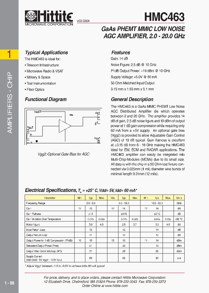 HMC463_351091.PDF Datasheet