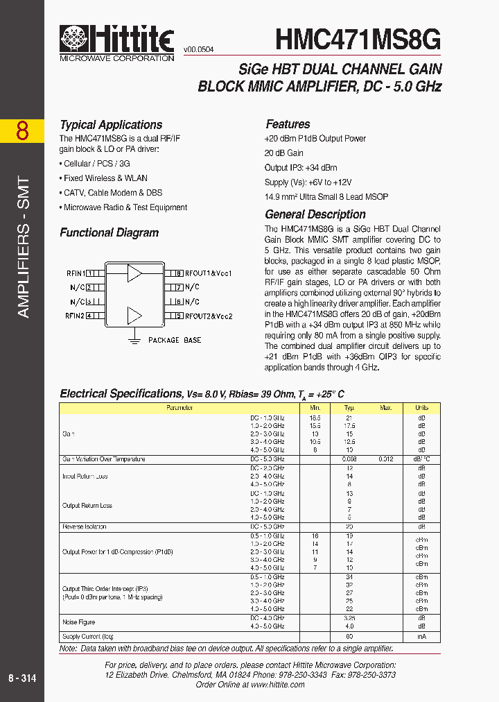HMC471MS8G_352471.PDF Datasheet