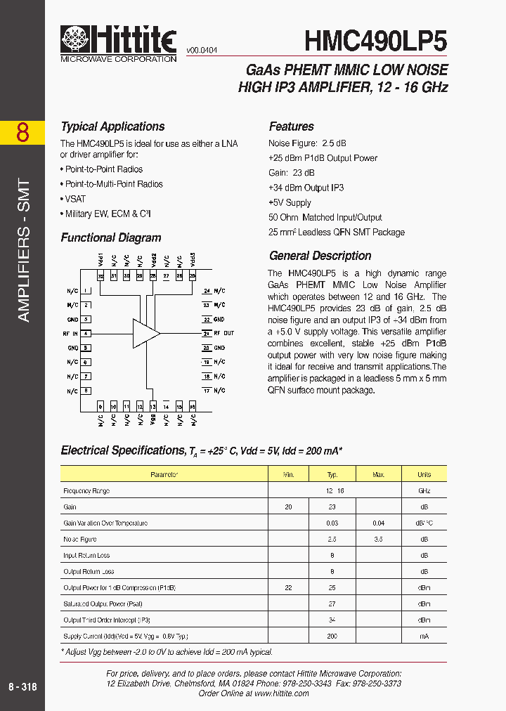 HMC490LP5_351109.PDF Datasheet