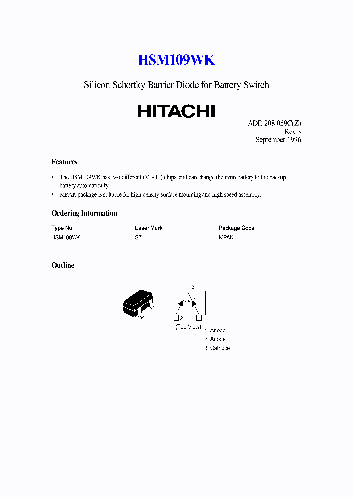 HSM109WK_183111.PDF Datasheet