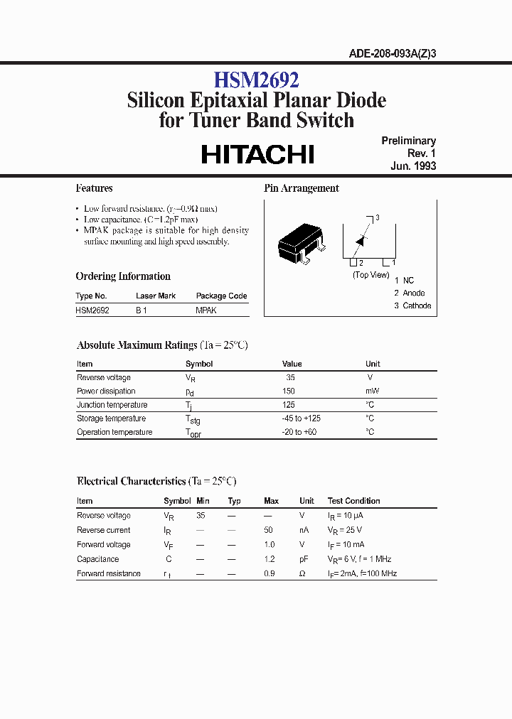 HSM2692_349450.PDF Datasheet