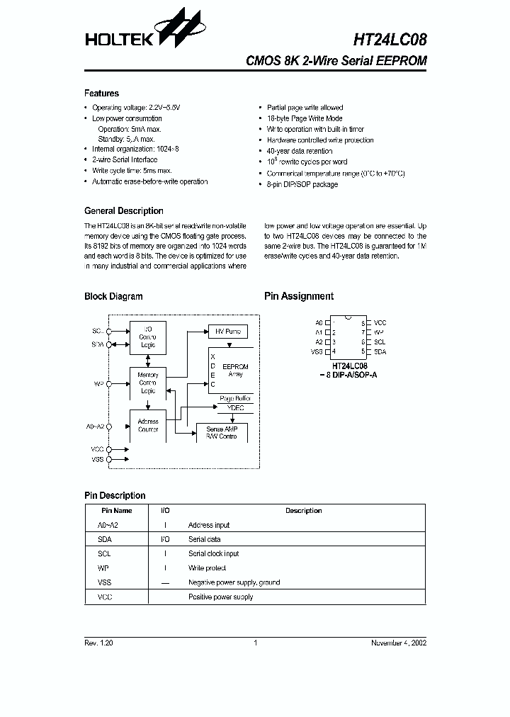 HT24LC08_374909.PDF Datasheet