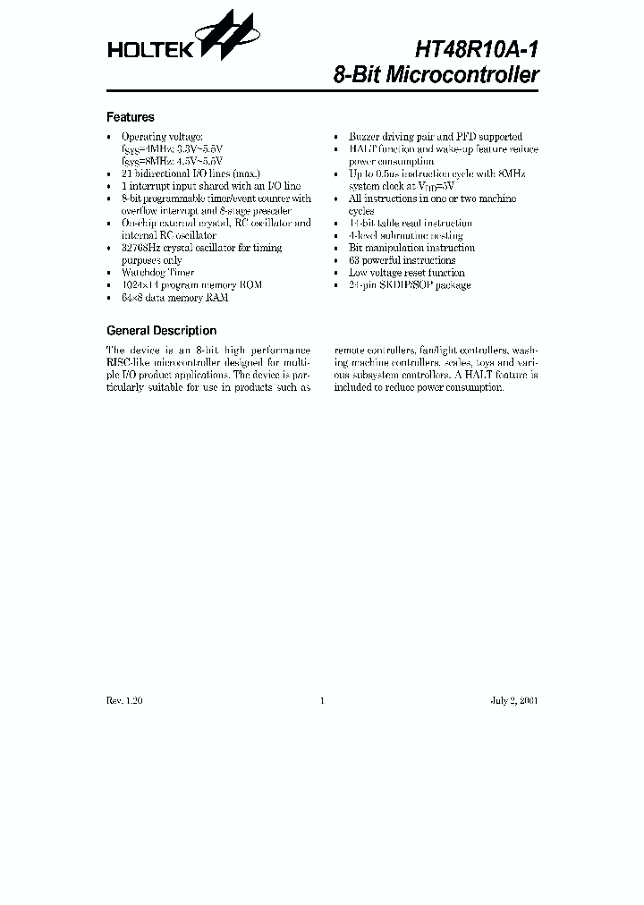 HT48R10A_362269.PDF Datasheet