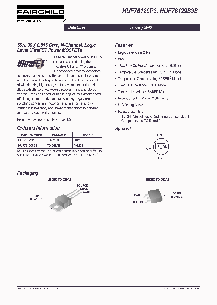 HUF76129P3_233580.PDF Datasheet