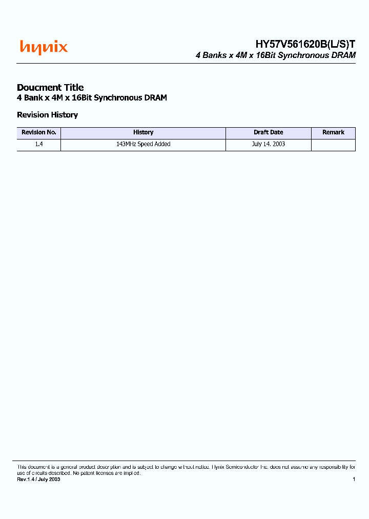 HY57V561620BT-H_189514.PDF Datasheet