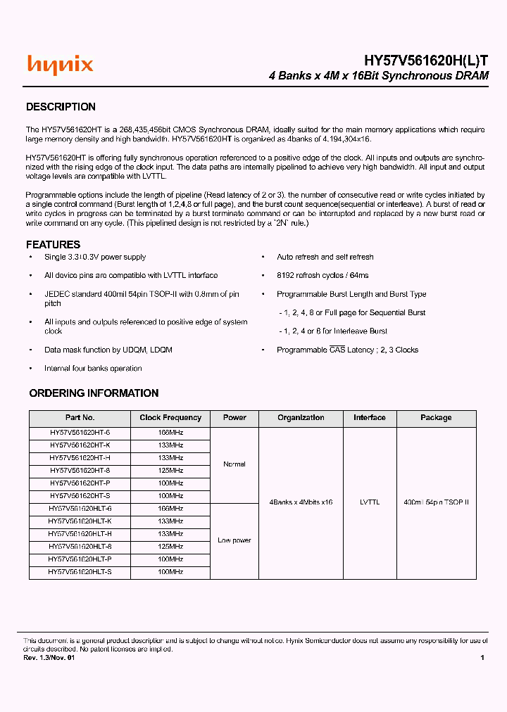 HY57V561620HLT_189513.PDF Datasheet