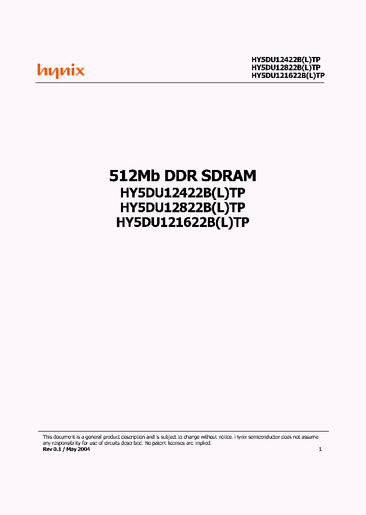 HY5DU121622BLTP_182688.PDF Datasheet