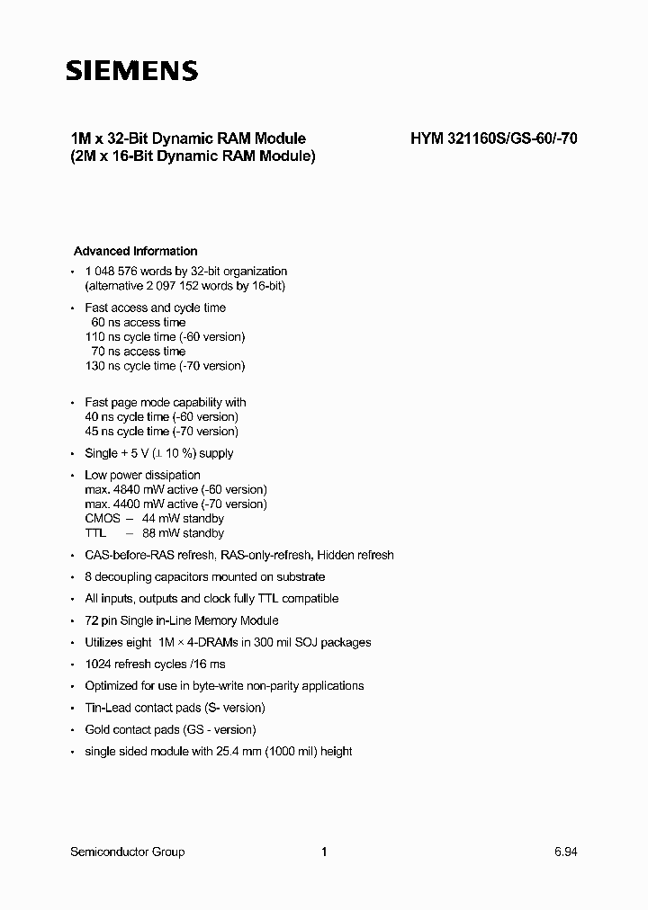 HYM321160GS-70_336689.PDF Datasheet