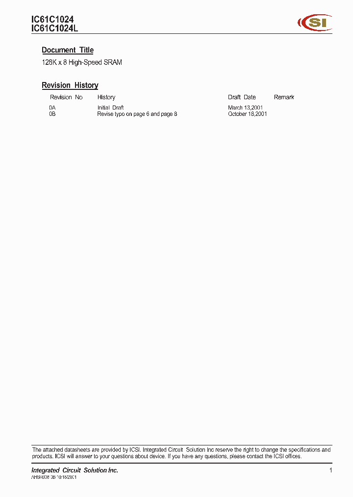IC61C1024L_332074.PDF Datasheet