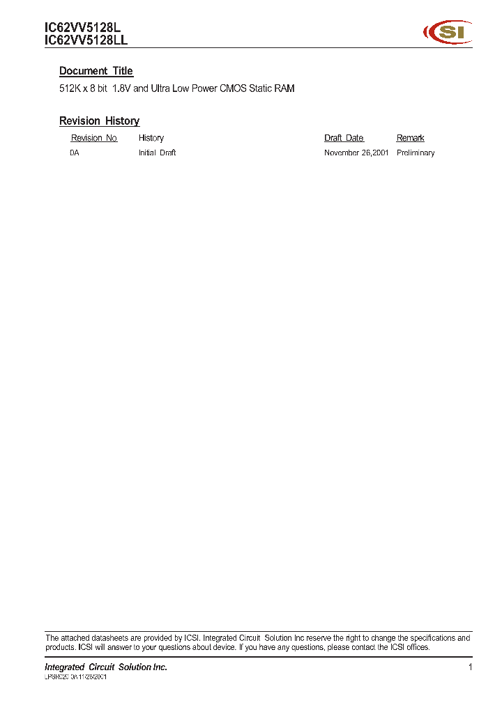 IC62VV5128LL_345035.PDF Datasheet